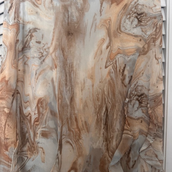 Anthropologie Moon River Ruffle Detail MIDI Skirt SZ M - Picture 4 of 5